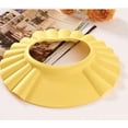 thumbnail image 3 of 3pcs Adjustable Baby Kids Shower Cap Bath Shampoo Cap Hat Wash Hair Protector Cap(Pink,Yellow,Blue), 3 of 9