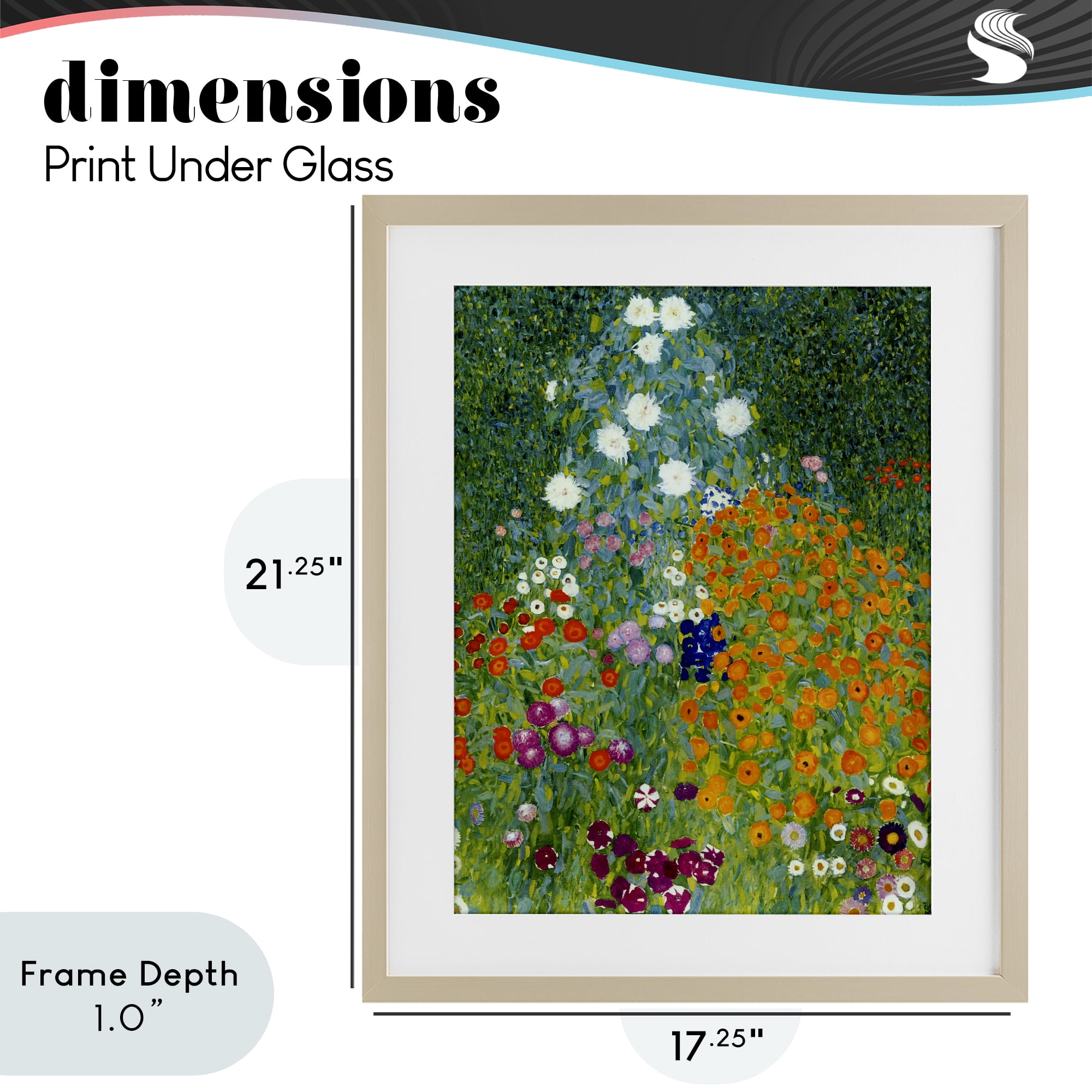 Stupell Industries Farm Garden Classic Klimt Birch Framed Print Under Glass, design by Vintage Hustle