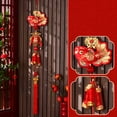 thumbnail image 3 of Sylvtty Chinese New Year Decoration Spring Festival Red Lucky Hanging Tassel Pendant 2025 Year of The Snake Ornament for Home Car Window Decor, 3 of 7
