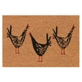 thumbnail image 2 of Chicken Humor Doormat with "Guess What?" Design 24x16" - Non-Slip Entry Rug, Humorous Welcome Mat, Coconut Coir Welcome Mat for Porch, Garage, Farmhouse Decor​, 2 of 6
