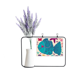 thumbnail image 1 of Dibujo de linea Cartoon mar Peces corales Tarjeta de jarrón de lavanda artificial, 1 of 3