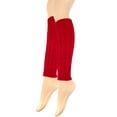 thumbnail image 2 of Wrapables Women's Cable Knit Leg Warmers, Red, 2 of 4