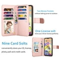 thumbnail image 2 of Njjex for Samsung Galaxy A11 A21 A01 A51 A71 4G 5G Cases Wallet, PU Leather [9 Card Slots] Credit Holder Folio Flip [Detachable] Kickstand Magnetic Phone Cover & Lanyard -Rose Gold, 2 of 5