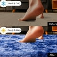 thumbnail image 5 of rugs 9x12ft Large Fluffy Area Rugs for Bedroom, Tie-Dye Blue Soft Carpet Shag Kids Rug with Non-Slip Stickers Rug Pads Living Room Bedroom Independence Day Father's Day Gifts Decora, 5 of 11