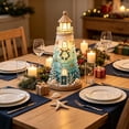 thumbnail image 5 of Christmas Decor Handmade 3D Craft Set Glowing Lighted Sea Glass Art Kits For Adults Beginner Friendly Lighthouse Kit Collection DIY Plastic Building Activity For Indoor Home Holiday Decoration,E, 5 of 7