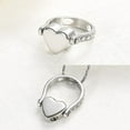 thumbnail image 5 of Love Heart Urn Memorial Finger Ring Cremation Rings for Ashes Stainless Steel Keepsake Jewelry, 5 of 6