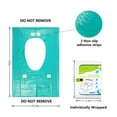 thumbnail image 3 of Toilet Seat Covers Disposable Travel Pack 70 count,Waterproof, Faster use-Sticker free, XL Disposable Toilet Seat Cover for Adults Kids, Individually for Public Restroom/Airplane/Outdoors, 3 of 9