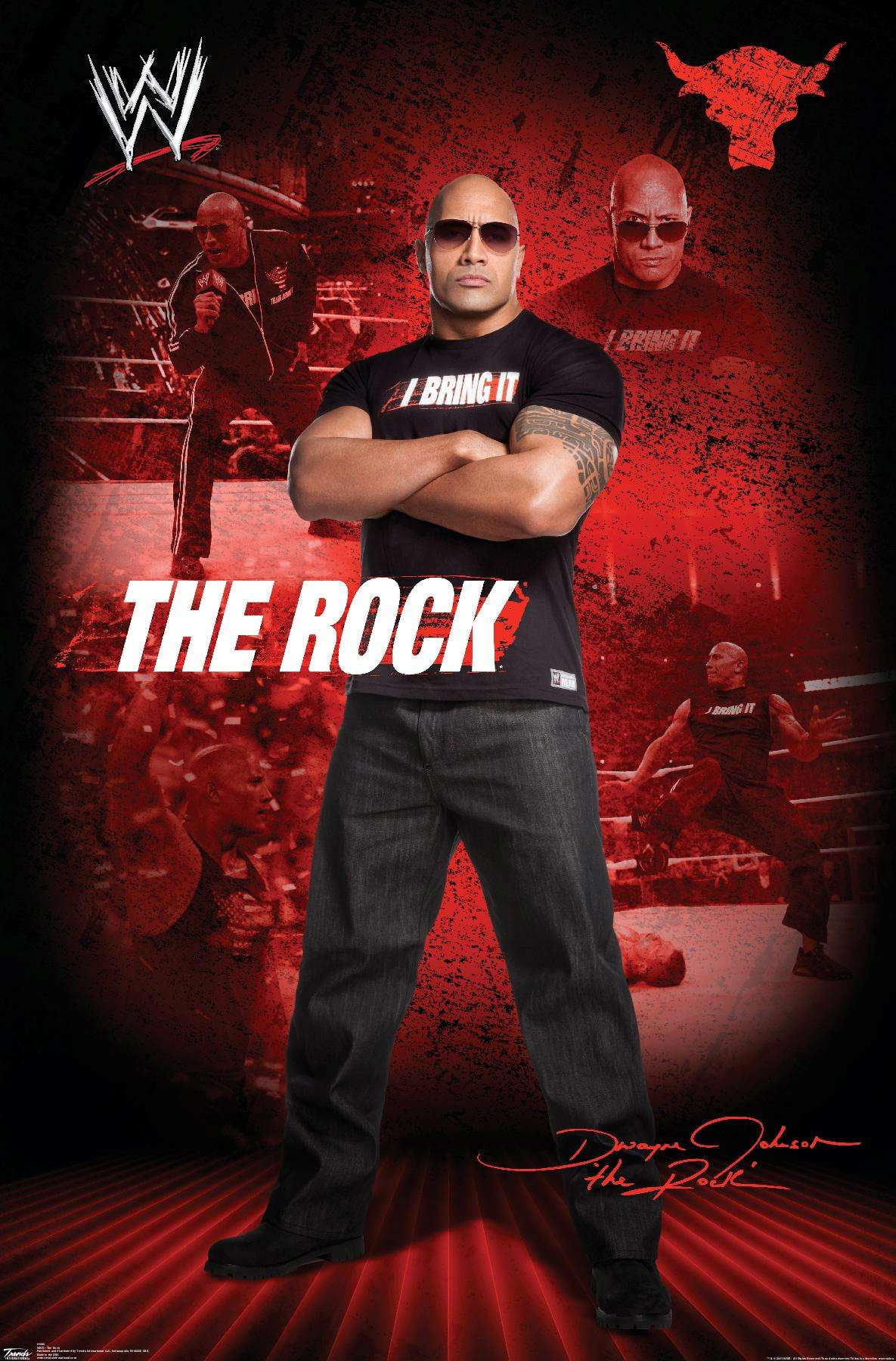 WWE The Rock Poster