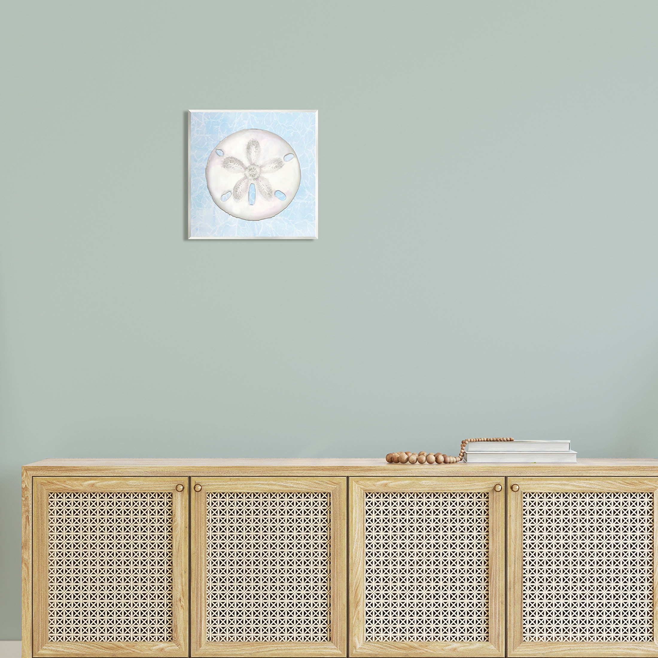 Sand Dollar Aquatic Waves Pattern Animals & Insects Graphic Art Unframed Art Print Wall Art
