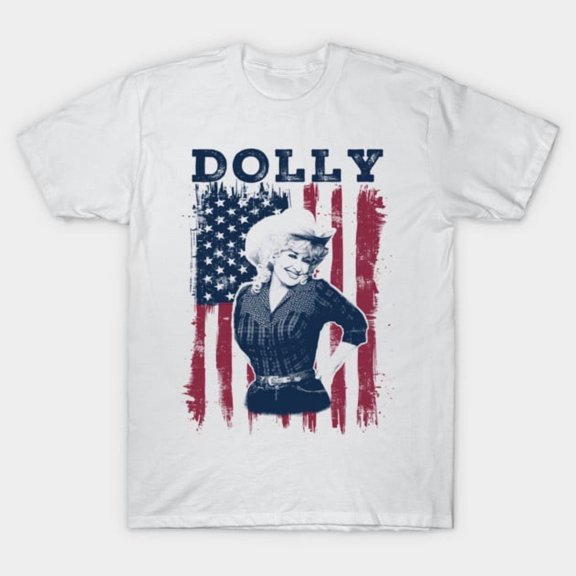 Dolly American Flag T-Shirt Sizes S-5Xl GooGate