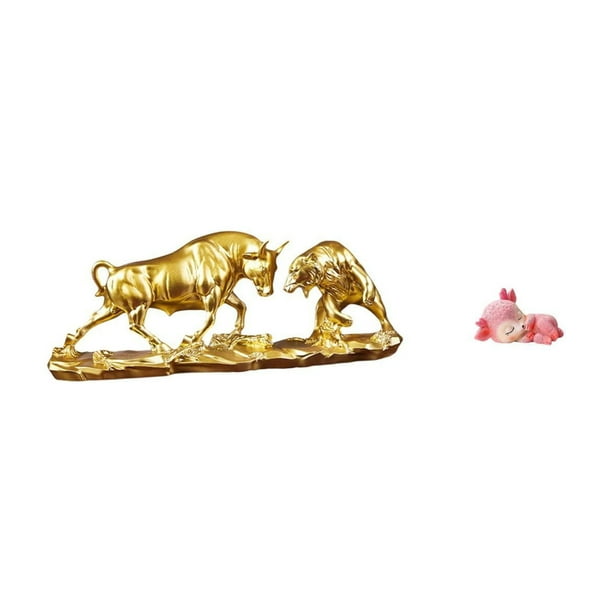 Escultura Moderna China De Animales: Toro, Oso, Vaca Y Ciervo. Figura Decorativa Para Escritorio O Mesa. Ideal Para Cumpleaños, Como Regalo O Para Decorar El Hogar, La Cocina O El Comedor.