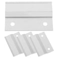 thumbnail image 1 of SEWACC 4Pcs Z Brackets for Mounting Aluminum Silver Picture Hanging Hardware for Office Use, 1 of 8