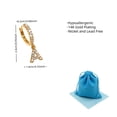 thumbnail image 5 of Hypoallergenic Small Hoop Earrings Silver Plated Cubic Zirconia Earrings Jewelry, 5 of 7