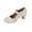 White, variant on Willtoo Women's Platform Mary Jane Pumps with Bow, Closed Toe Chunky Heels Dressy Shoes Casual Daily Cute Heels