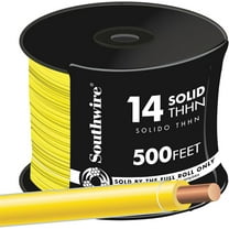 Southwire Building Wire 14 Ga, Single Conductor 15 Amp 600 V 90 Deg C 500 ' Yellow