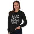 thumbnail image 3 of Rough Roads Beautiful Places Inspired Women Plus Size Long Sleeve Graphic Tee Brisco Brands 2X, 3 of 5