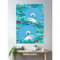 thumbnail image 2 of Cute Whale & Fish Poster Wall Art, Modern Wall Decor For Living Room Bedroom, 24x36 UNFRAMED, 2 of 3