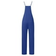 thumbnail image 3 of Hauaitttt Independent Station European and Plus Size Women's Wear Strappy Jumpsuits Romper Overalls Womens Maternity Suits for Work Baggy Rompers for Women Comfy Jumpsuits for Women Jumpsuits for, 3 of 4