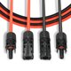 thumbnail image 2 of Cable de extensión solar con conectores MC4, par rojo y negro, 10AWG, 6 metros, resistente a temperaturas extremas y protección IP65., 2 of 7