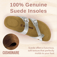 thumbnail image 3 of Cushionaire Women's Luna Cork Footbed Sandals with +Comfort, Wide Widths Available, 3 of 9
