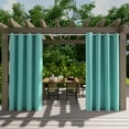 thumbnail image 2 of DONGPAI Outdoor Curtains for Patio Waterproof 52" x 96" Grommet Light Blocking Privacy Curtains Outside Curtains for Porch Gazebo Pergola, Green, 1 Panel, 2 of 6