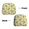 thumbnail image 6 of Kdxio Kiwi Ice Cream Pattern Print 2 Piece Car Head Rest Covers Set Auto Front/Rear Seats Headrest Cover Universal Fit Most Cars,Sedan, SUV, 6 of 9