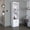 White, variant on Tall Bar Cabinet with Wall Anchor / Ensure Safety and Stability