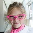 thumbnail image 5 of Hip Hop 50's Shop 1950s Cat-Eye Glasses for Kids, Plastic Costume Glasses with Rhinestones (Child Hot Pink), 5 of 6
