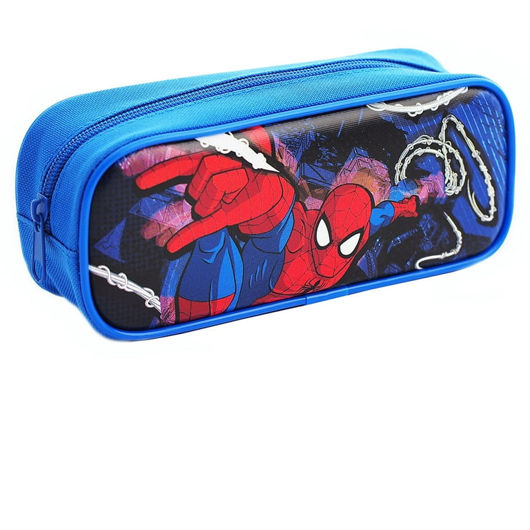 Spiderman Ultimate Single Zipper Blue Pencil Case