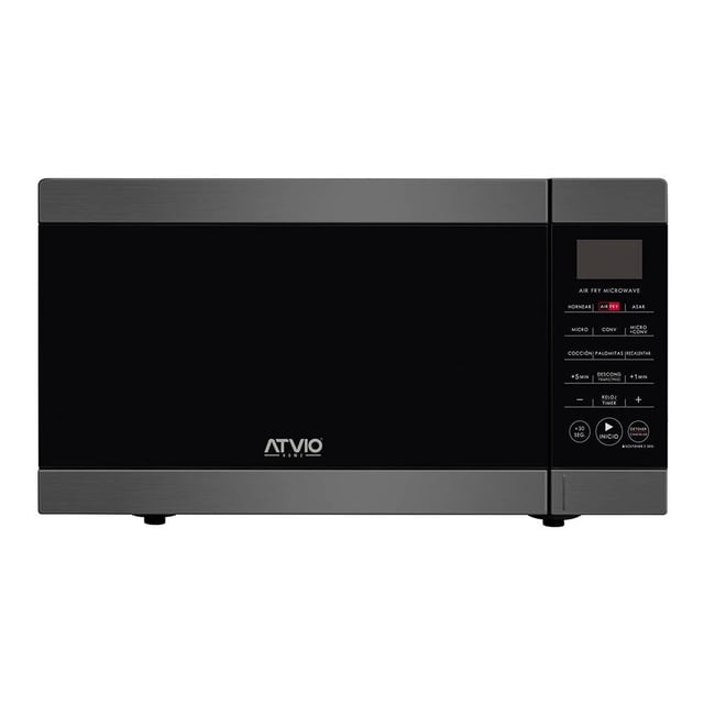Horno de Microondas Atvio Home Color Negro, Panatlla Digital, Capacidad de 1.1 Pies, con Freidora de Aire
