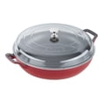 thumbnail image 3 of STAUB Braisers 3,5 L Poêle Ronde en Fonte Heritage pour Sauté, Cerise, 3 of 8