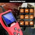 thumbnail image 6 of ANCEL BA201 Car 12V 100-2000 CCA Battery Load Tester Automotive Starter Cranking Charging System Digital Analyzer Auto Bad Cell Test Tool - Red, 6 of 9