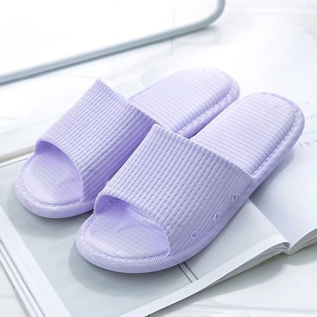 Zapatillas de baño Sandalias de ducha unisex antideslizantes Zapatillas silenciosas suaves para interiores de verano
