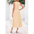 thumbnail image 2 of Vestido PRETTYGARDEN 2025 sin mangas línea A plisado albaricoque Talle S, 2 of 8