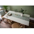 thumbnail image 2 of Nvzi Triangle Tassel Table Runner Green Wave Nordic Jacquard Geometric Table Flag Tassel Fashion Tea Flag Meal Flag Long Strip Polyester Cotton Tablecloth,Green 11.81*70inch, 2 of 5