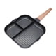 thumbnail image 5 of Sartén para parrilla dividida, sartén para huevos para desayuno, mango de madera antiadherente Negro, 5 of 9