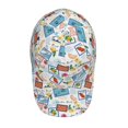 thumbnail image 4 of Kdxio Unisex Stamp Pattern Baseball Cap Unisex Washed Classic Adjustable Hat, 4 of 8