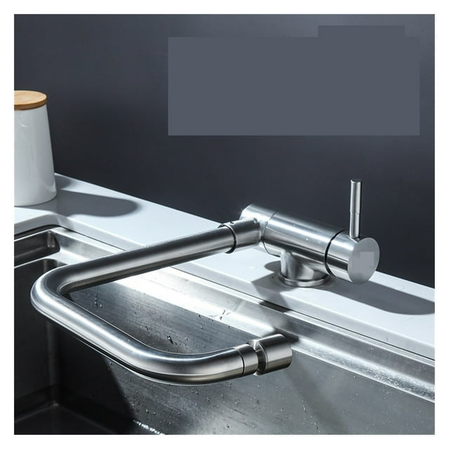 Folding Kitchen Faucet Hot And Cold Type Inside Window Wash Basin 304 Stainless Steel Sink Can Be Universal Faucet ,Versatile Functionality
