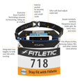 thumbnail image 4 of Cinturón de Carrera Fitletic Neo Rosa Negro con Diseño sin Rebote para Maratón y Trail, 4 of 7