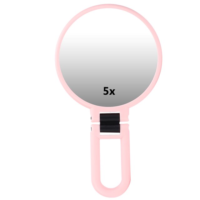 Handheld Mirror Double Sided Mirror Doublesided Cosmmetic Mirror Foldable Makeup Mirror For Hotel For Home For Travel