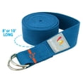 thumbnail image 2 of Wacces D-Ring Buckle Cotton Yoga Straps Bands - Best for Stretching - Blue - 10 Feet, 2 of 5