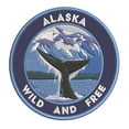 thumbnail image 1 of Wild And Free! Alaska 3.5 Inch Iron Or Sew On Embroidered Fabric Badge Patch Seek Adventure, National Park Iconic Series, 1 of 2