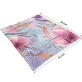 thumbnail image 4 of Gilded Floral Watercolor Pattern Blanket,Comfortable Soft Flannel Throw Blanket,All Season,Warm Lightweight Blankets for Sofa Bed Couch Living Room Chair,50"x60", 4 of 4
