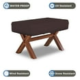 thumbnail image 3 of Foosball Table Cover 12 Oz Waterproof - 100% Weather Resistant Outdoor Game Table Cover with Elastic at 4 Sides (63"W x 45"D x 19.7"H, Coffee), 3 of 6