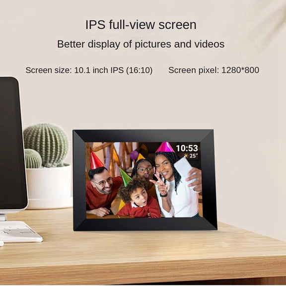 10.1 Inch Photo Frame 1 32G 1280X800 WiFi Digital Photo Frame Desktop Video Player US Plug