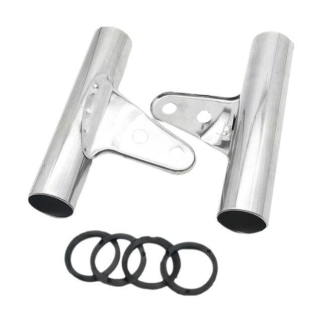 Soporte de faro de motocicleta Accesorios de motocicleta Equipo de reparación Acero inoxidable Plata 34 mm