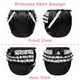 thumbnail image 7 of Littleforbig Washable Reusable Waterproof Ruffled Lace Bow Pretty in Black Satin Over Adult Diaper Cover, 7 of 7