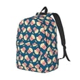 thumbnail image 2 of Daiia Popcorn With Glasses Vintage Canvas Backpack for Men and Women ,Hiking Backpack,Travel Laptop Bag for School,Large Capacity Backpack, 2 of 8