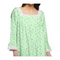 thumbnail image 5 of Moomaya WoMen's Printed Long Sleeve Square Neck Cotton Sleepwear Gown, 5 of 6
