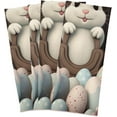 thumbnail image 2 of Coolnut Easter Cute Rabbit Kitchen Dish Towel Set 6Pcs,Dishcloths Sets Fast Drying Kitchen Towels Tea Towels Gift Set for Drying Cleaning Cooking Baking216 Wash cloth, 2 of 7
